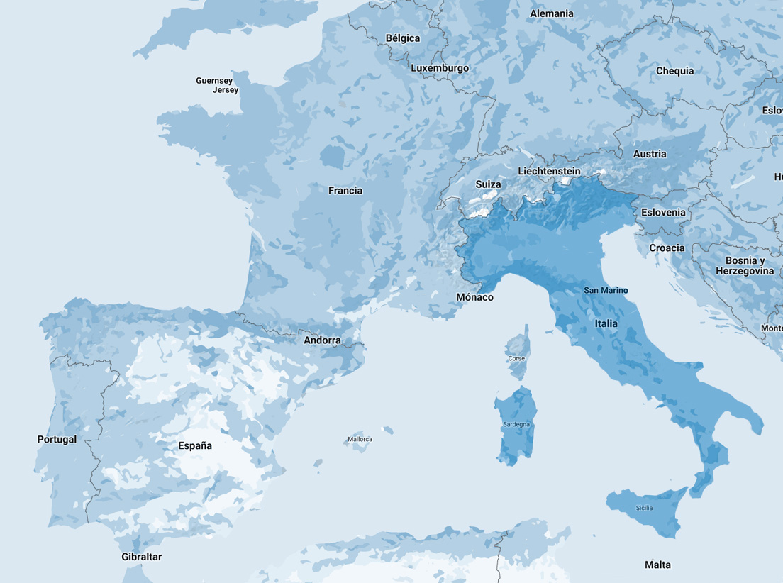 Mappa uffici commerciali Italia